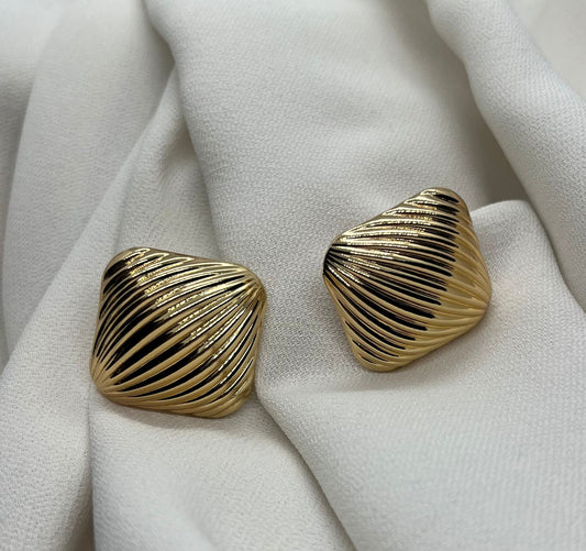 Etched Relief Earrings