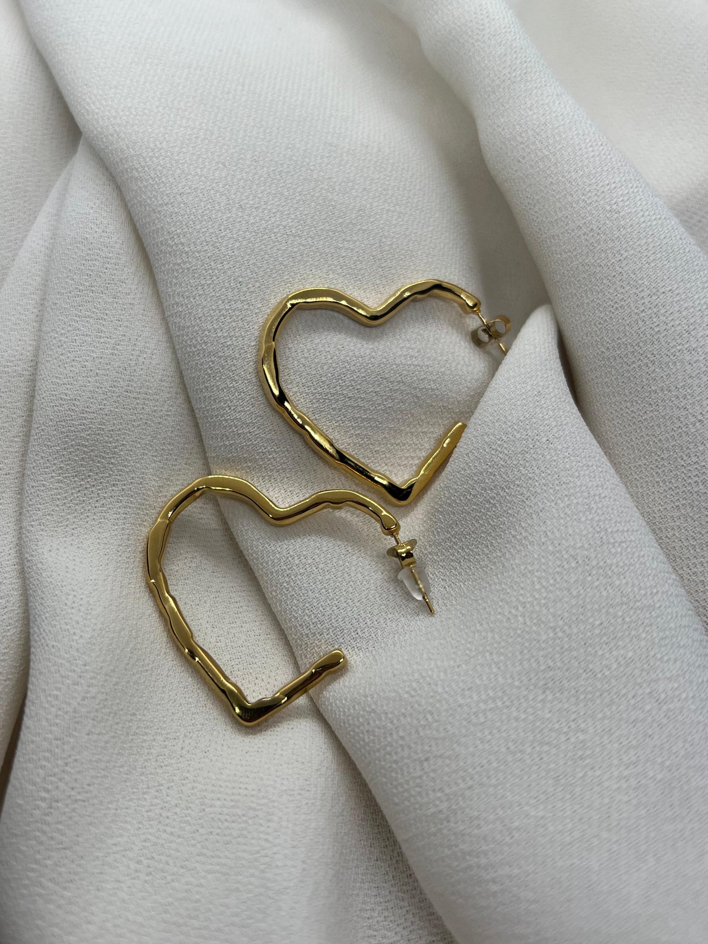 Open Heart Earrings