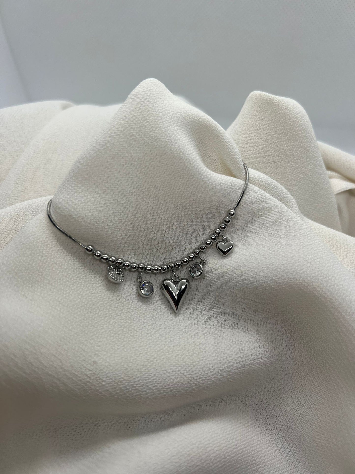 Gleaming Heart Bracelet