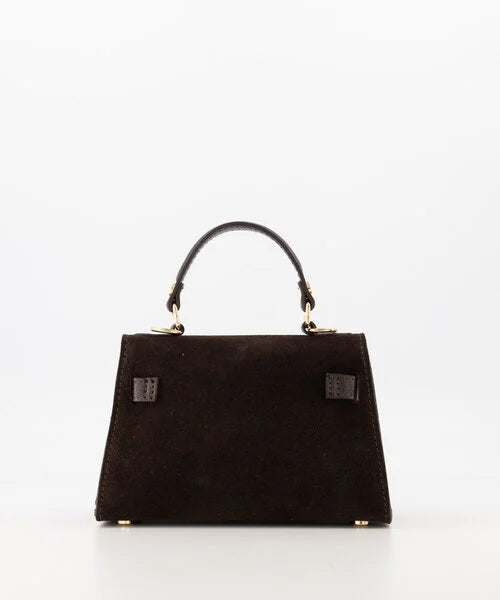 NALA BAG Suede Donker Bruin