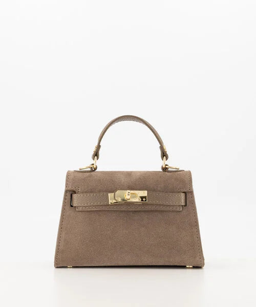 NALA BAG Suede Taupe