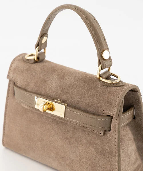 NALA BAG Suede Taupe